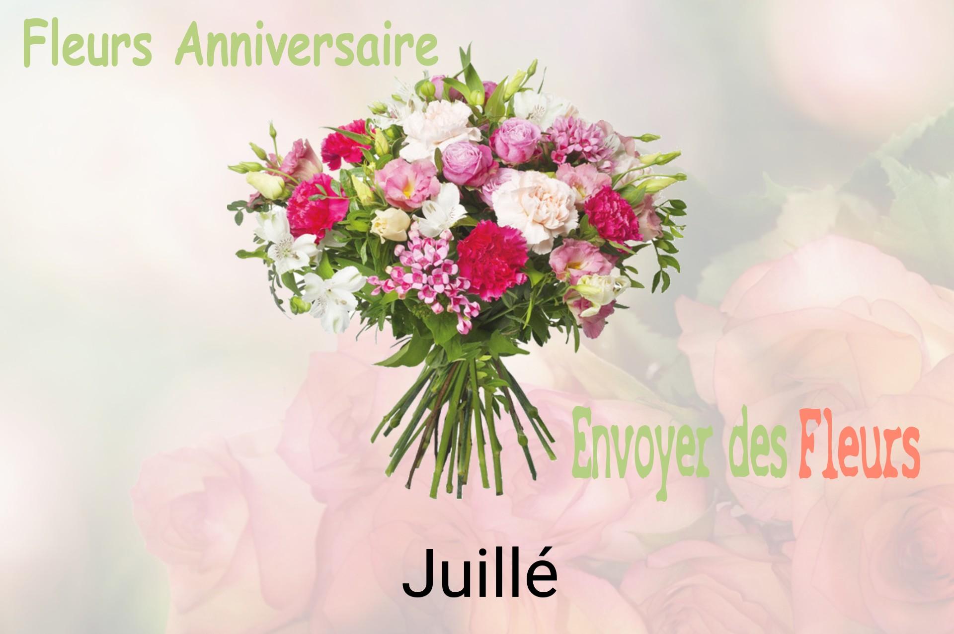 Bouquet de fleurs d’anniversaire livré à Juillé